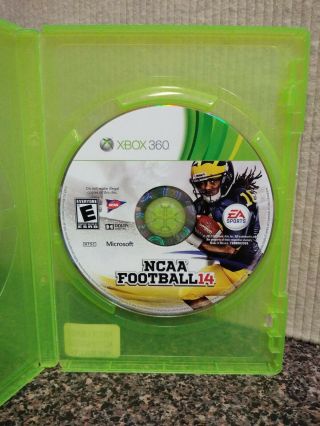 Ncaa Football 14 (xbox 360,  2013) Rare Discontinued Disc Only