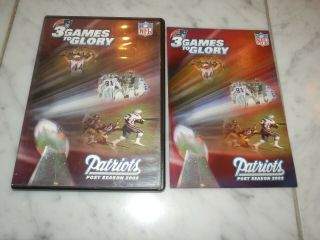 3 Games To Glory (2002) Dvd Nfl England Patriots Bowl Rare Oop