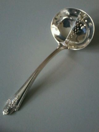 Rare Vintage A1 E.  P.  N.  S Silver Plate Divided Strainer Spoon