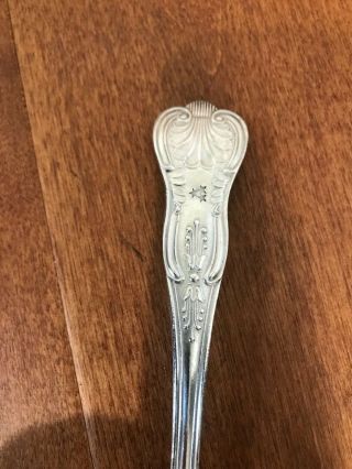 RARE,  USN NAVY 3 STAR ADMIRAL KING ' S PATTERN SERVING SPOON - X - LARGE 8 - 5/8 