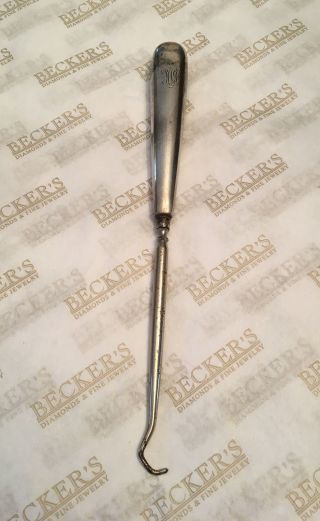 Antique Tiffany & Co Sterling Silver Shoe Button Hook,  8670