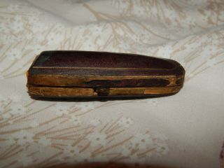 Antique Victorian Amber Cigar Holder in Case 2
