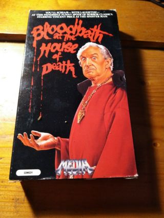 Bloodbath At The House Of Death (vhs,  1988) Vincent Price Rare Horror