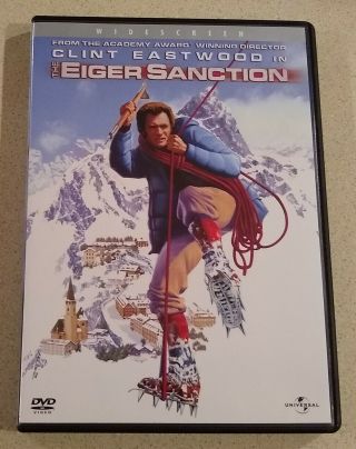 The Eiger Sanction Dvd 1975 Clint Eastwood Like Rare