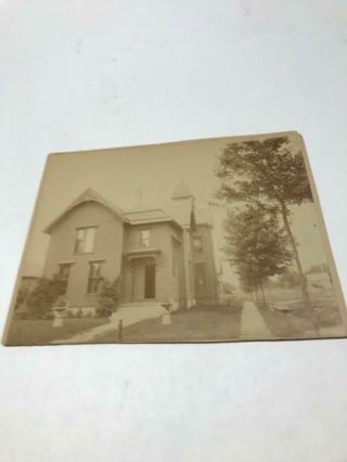 Antique Photo,  Racine Wi C.  H.  King Home 1800 College Ave Racine Wi