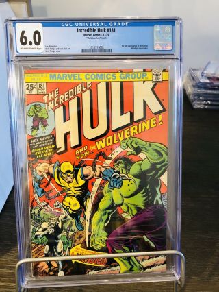 Incredible Hulk 181 Cgc 6.  0 Off White Mark Jewelers First Wolverine Mcu Rare