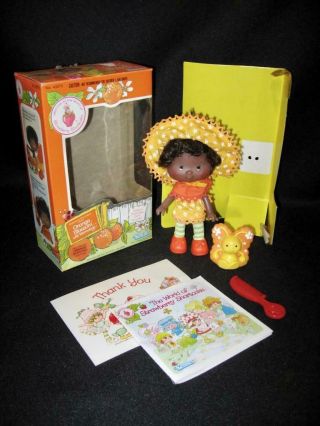 Vintage Strawberry Shortcake Orange Blossom Doll,  Marmalade Complete,  Box