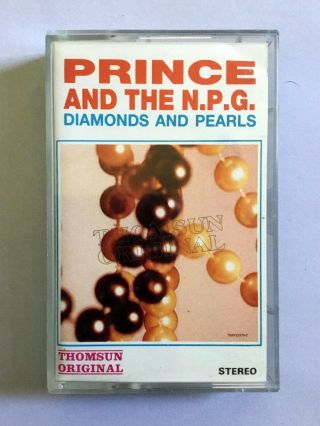 Prince And The N.  P.  G.  ‎– Diamonds And Pearls Rare Import Cassette Thomsun