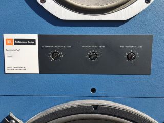 Very Rare JBL 4343 Speakers.  Sequential Serial Numbers. 3