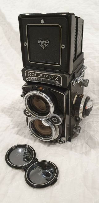 Very Rare And Collectable Rolleiflex 2.  8f White Face Xenotar 80mm F2.  8