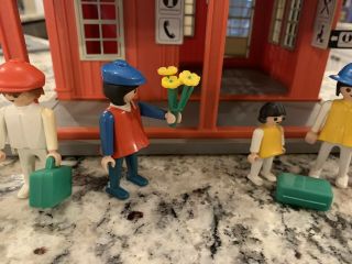 Playmobil Vintage Rare 4301 Riverdale Train Station.  Only Missing One Black Tie 3