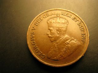 Canada 1927 Keydate Rare Small Cent Penny.
