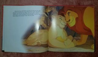 Rare Disney ' s The Lion King Special Movie Edition Hardcover Book 1994 2