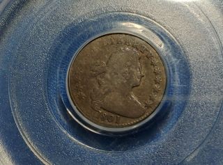 Pcgs Vg 10 1801 Draped Bust Half Dime.  Absolutely Stunning Color Rare