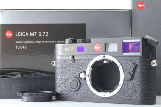 【rare Japan Model Unused】 Leica M7 Black 0.  72 Rangefinder From Japan 736