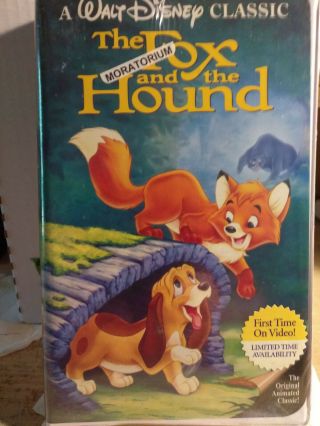 Fox And The Hound 1994 1st Release Vhs Rare Black Diamond Classic Disney Edition