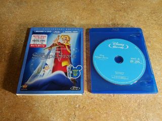 The Sword In The Stone (blu - Ray,  50th Anniversary) Oop W/ Rare Slipcover