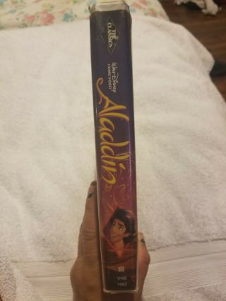 Rare Authentic A WALT DISNEY CLASSIC Aladdin (VHS,  1992) 3