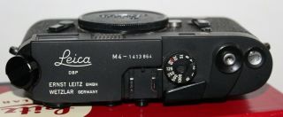 VERY RARE LEICA M4 Black 50 Jahre Rangefinder Camera Body PAPERS 3