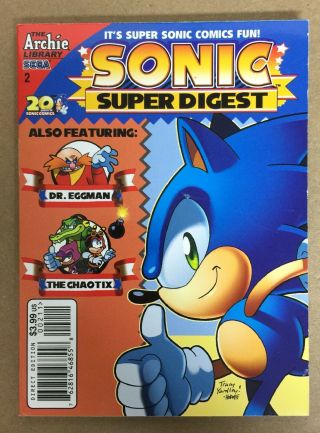 Rare Sonic The Hedgehog Digest 2 & 3 Archie Comics 2013 Sega Dr Eggman