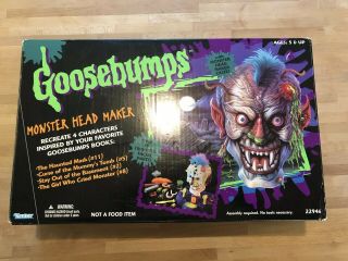 Goosebumps Monster Head Maker Playset R.  L.  Stine 90s Toy Vintage Rare