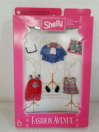 Kelly Fashion Avenue School Clothes Baby Sister Of Barbie Doll 1997 Mattel