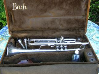 Vincent Bach Stradivarius Ml 37 Rare Trumpet 242772 Hard Case