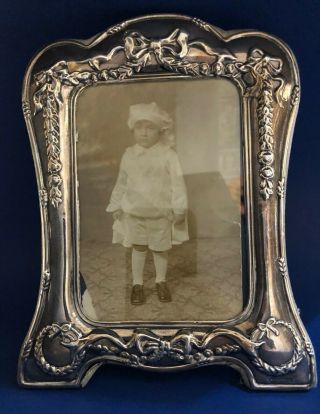 British R.  Carr Of Sheffield Sterling Silver Picture Frame