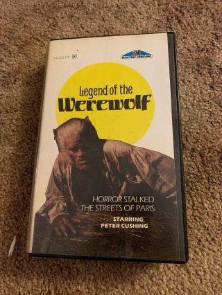 Legend Of The Werewolf - (vhs,  1975) - Peter Cushing Horror Rare Evi Video