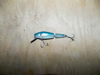 Vtg L&s Mirrolure (25m) Floater Jointed Fishing Lure Approx 3 " Rare Blue Color