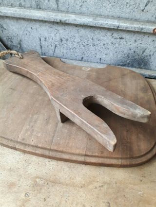 Vintage Wooden Boot Jack Welly Puller Remover/doorstoper
