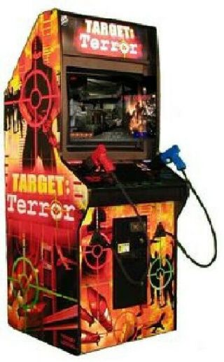 Target Terror Gold Arcade Machine By Raw Thrills  Rare