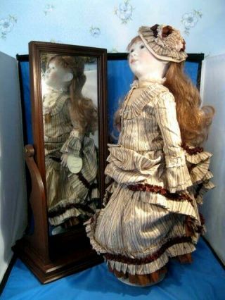 Rare 21 " Lynne And Michael Roche Doll Lillian Tissot & Her Mirror 4 Of 6