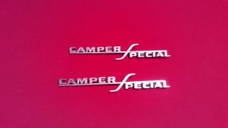 1967 67 Ford F - 350 Camper Special Emblem Badge Nameplate Oem Rare