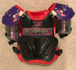 Vintage Fox Racing Chest Protector Roost 2 Hot Pink Rare