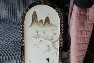 VINTAGE CHINESE MOTHER OF PEARL PLAQUE 3