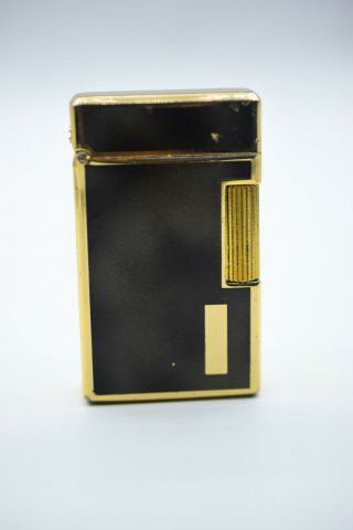 Gs King Gas Lighter Cigarette Butane Japan Stainless Steel Vintage Gold Rare
