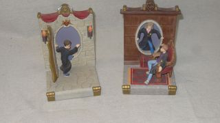 Hallmark Harry Potter Book Ends Gryffindor Common Room Entry Rare