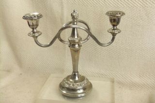 Vintage Decorative Silver Plated Candelabra By Ianthe Of England