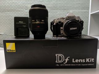 Rare Nikon Df Silver,  Special Edition 50mm F1.  8 & Nikkor 105mm Lenses No Rsv