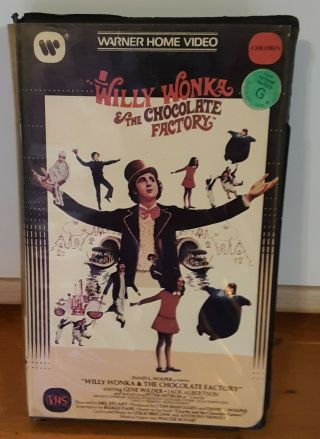 Willy Wonka And The Chocolate Factory Vhs Rare First Release