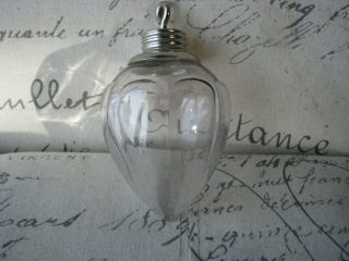 Almost Clear Panel Pattern Old Lightning Rod Ball Pendant