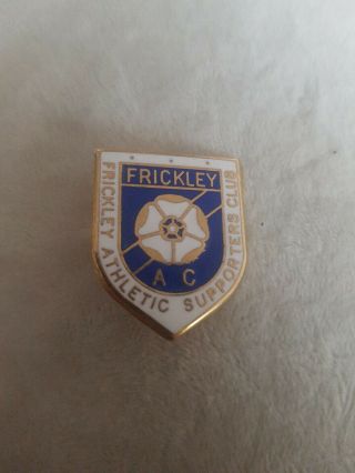 Rare Old Football Badge Frickley Athletic Supp.  Club Reeves Nonleague Broochpin