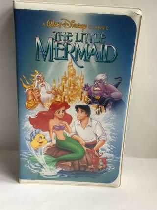 Disney Vhs Black Diamond Classic The Little Mermaid Rare Banned Phallus Art 913