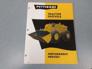 Rare Pettibone Tractor Shovels Brochure
