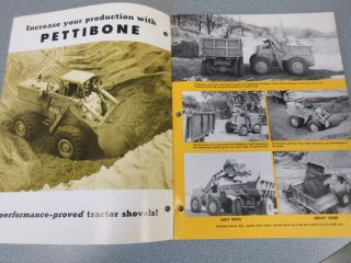Rare Pettibone Tractor Shovels brochure 2