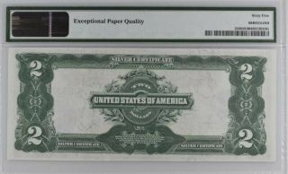 1899 $2 Silver Certificate PMG 65 EPQ GEM UNC RARE Fr.  255 Parker - Burke 2