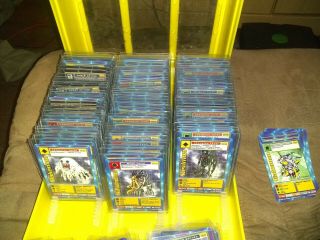 1999 Digimon Cards 1st Edition Rare Holo Bout 150 Cards Good