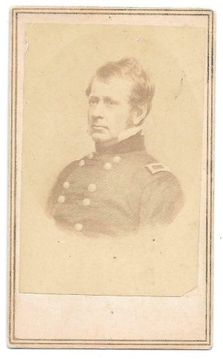 Antique 1870s General Joseph Hooker Cdv Photo Civil War General By J.  O.  Kane