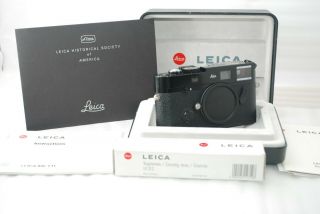 " Rare Near " Leica M6 Ttl 0.  72 Lhsa Black Paint Limited Solms 2696